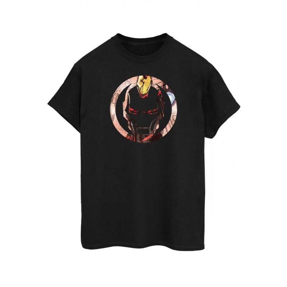 Iron Man Unisex Adult Montage T-Shirt / Black